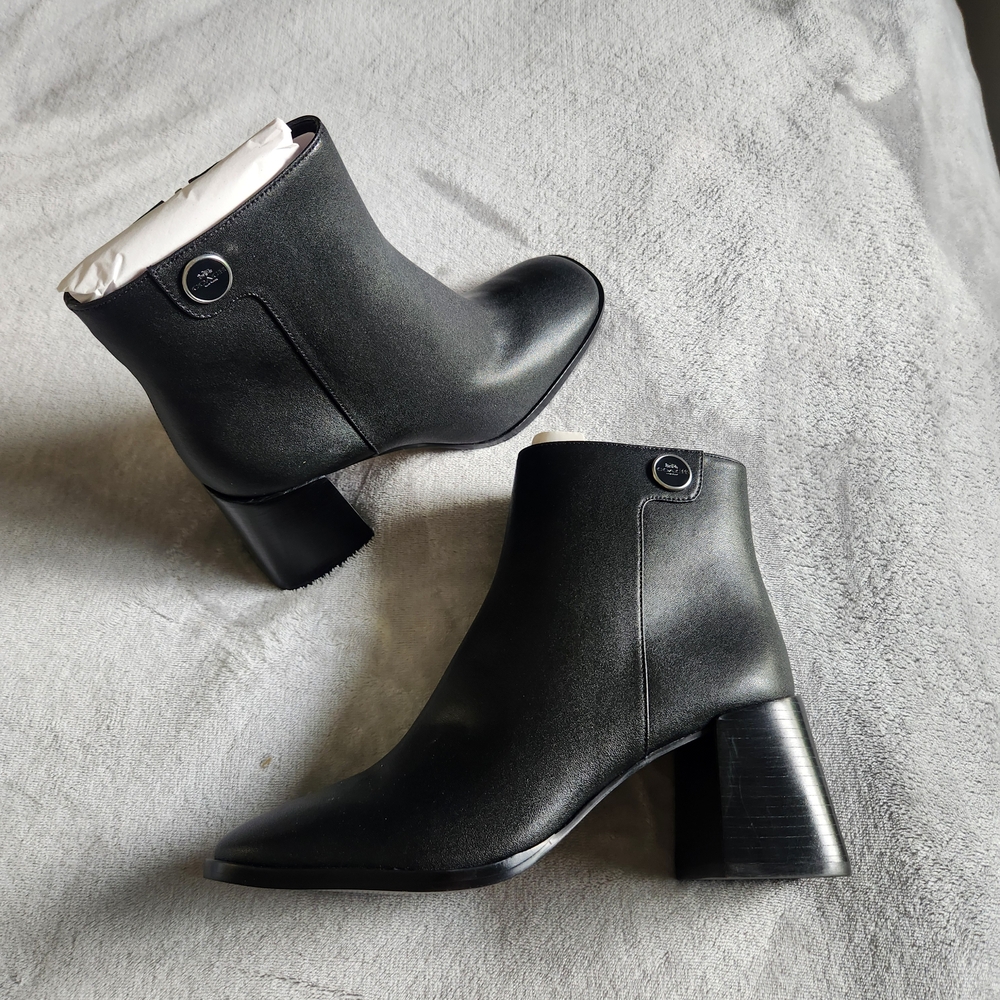 Coach Black Ankle Booties